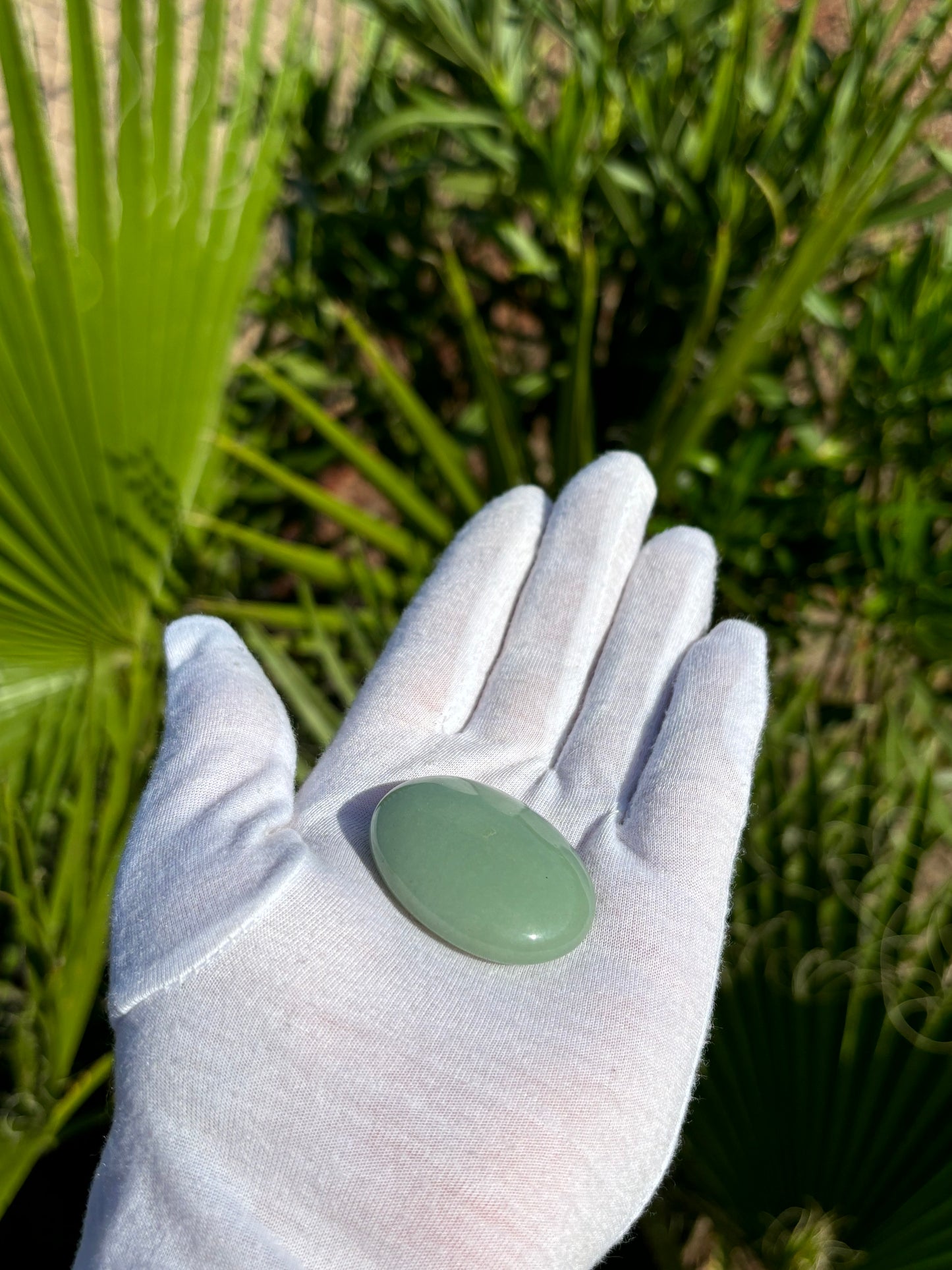 Green Aventurine Palm Stone