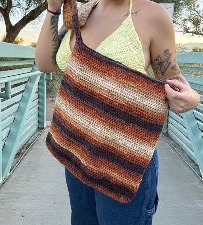 "Java Bean" Handmade Crochet Bag