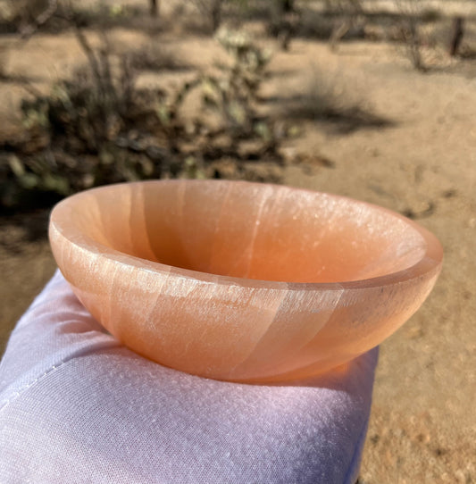 Orange Selenite ~ Bowl