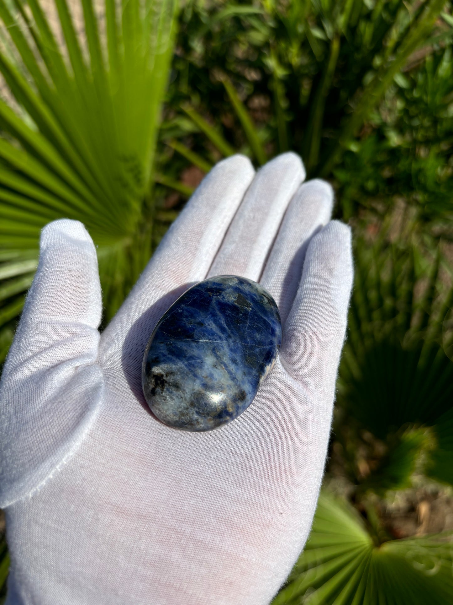 Sodalite Palm Stone