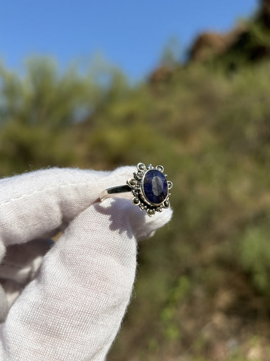 Tanzanite Sterling Silver Ring ~ Size 8